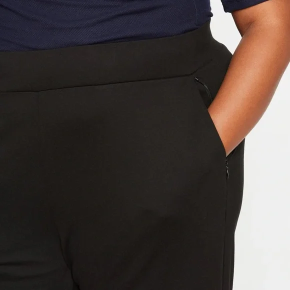 Universal Standard pull-on Pointe Black Boot Cut Casual Pants - Picture 6 of 6